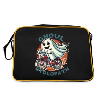 Ghoul Cyclopathe Vélo Halloween Fun - Sac Retro - noir/or - Dos