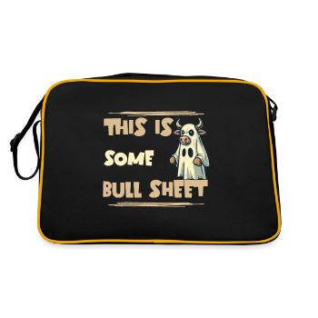 Vache Costume Humour Déguisement Halloween - Sac Retro - noir/or - Dos