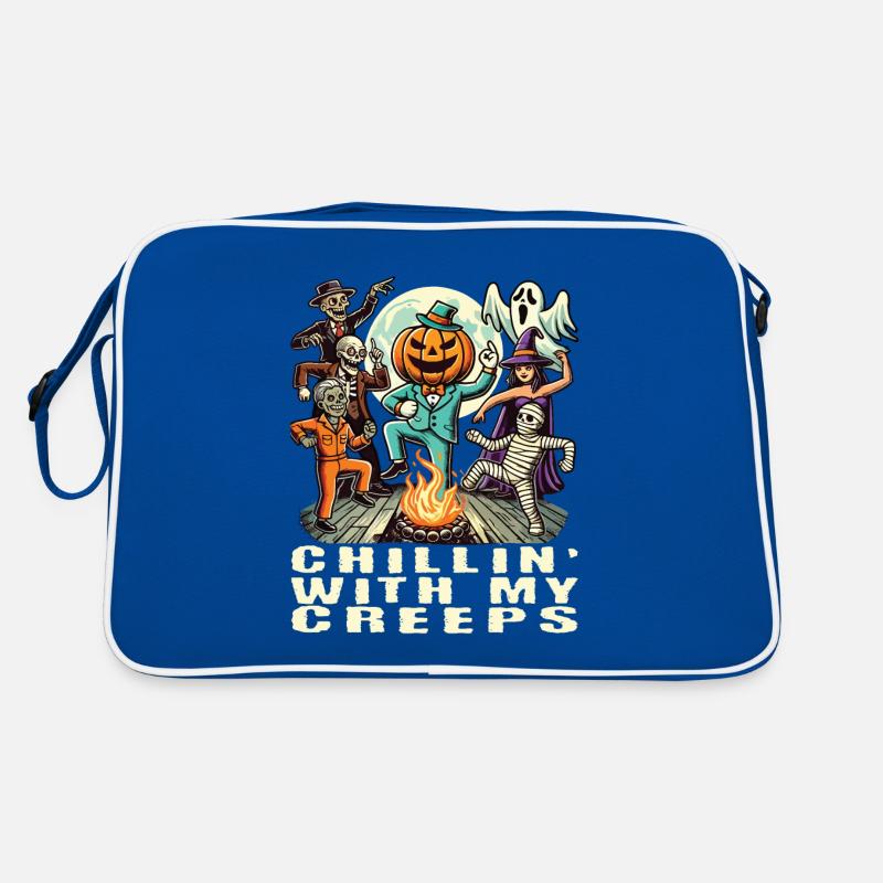 S’amuser à l’Halloween avec des amis effrayants Sac Retro