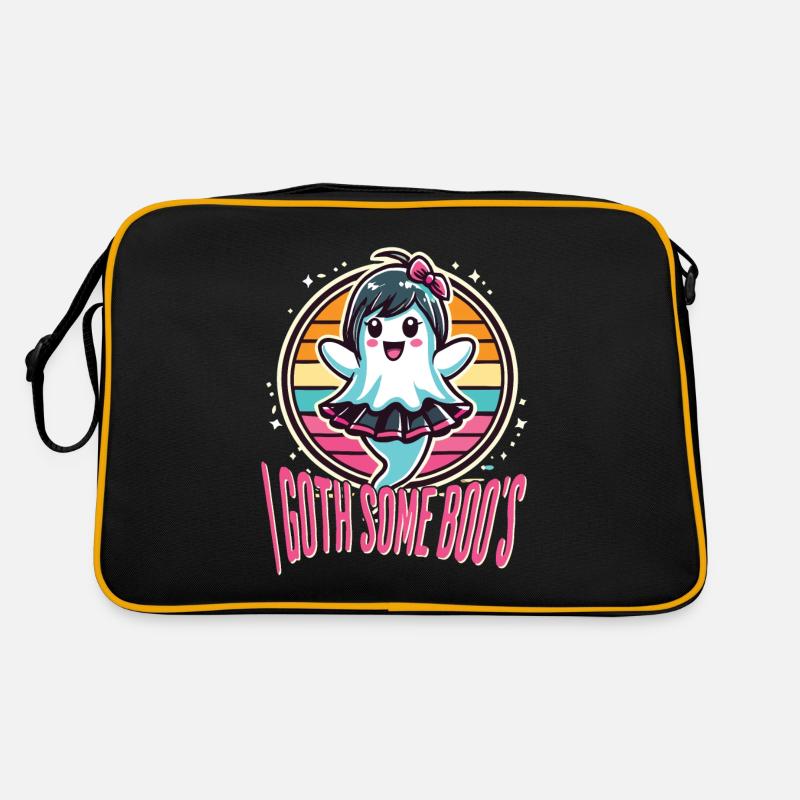 Halloween Goth Mädchen Ich Habe Boo's Retro Tasche