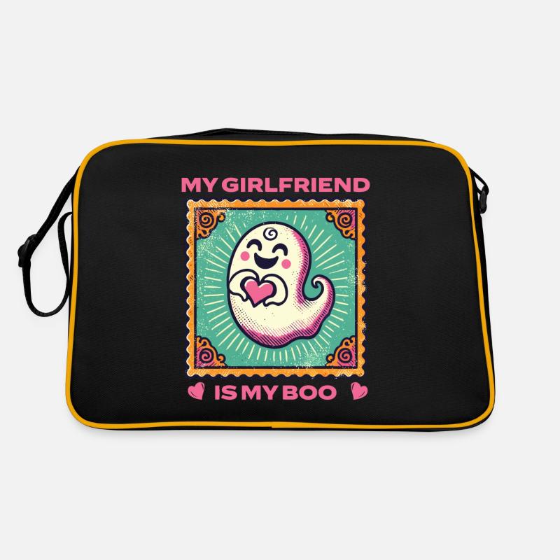 My girlfriend is my boo ghost Retro Bag