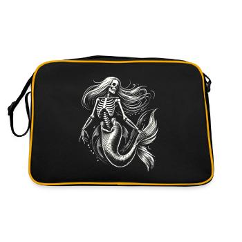 Squelette Sirène Mystic Ocean Art - Sac Retro - noir/or - Dos