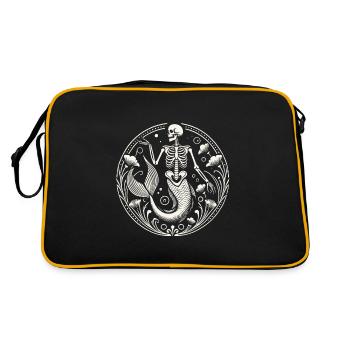 Squelette mystique Sirène Art - Sac Retro - noir/or - Dos