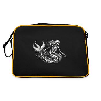 Squelette Sirène Art Mystique - Sac Retro - noir/or - Dos