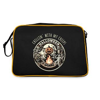 Halloween Chillin' With My Creeps - Retro Bag - black/gold - Back