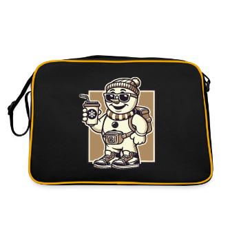 Funny Snobs Christmas Sarcasm - Retro Bag - black/gold - Back