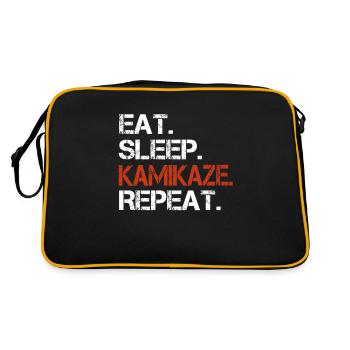 Mangez Sommeil Kamikaze Repeat - Sac Retro - noir/or - Dos
