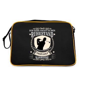 Golf I'm not retiring I'm going to be a professional - Retro Bag - black/gold - Back