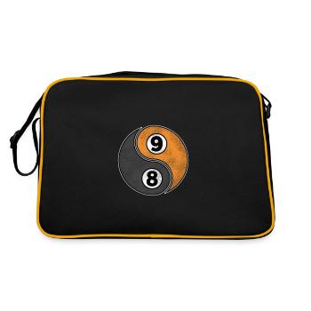 8-Ball & 9-Ball - Pool Billiard Kugel Snooker - Retro Tasche - Schwarz/Gold - Hinten