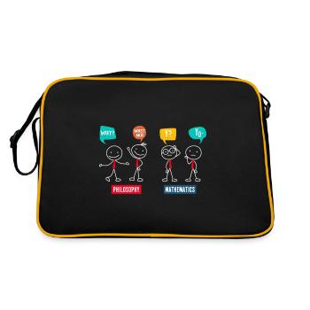 Philosophie vs. Mathématiques Mathématiques Mathématiques Professeur - Sac Retro - noir/or - Dos