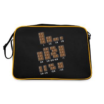 Chocolats fraction mathématiques mathématiques - Sac Retro - noir/or - Dos