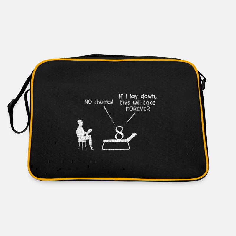 Eight 8 math math math teacher therapist - Retro Bag - black/gold