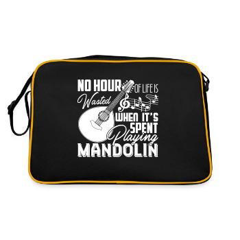 Mandolin Time Spent Playing Mandolin - Retro Bag - black/gold - Back