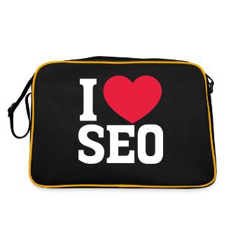 I Love Seo - Retro Bag - black/gold - Back