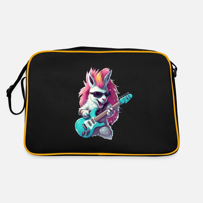 Guitariste licorne punk Sac Retro