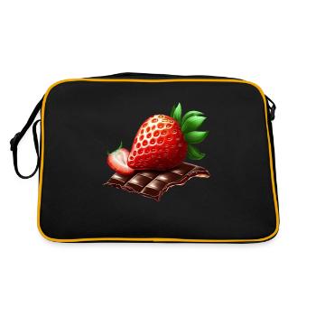 Séduction sucrée : la fraise rencontre le chocolat - Sac Retro - noir/or - Dos