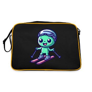 Extraterrestre Vert Ski Alien - Sac Retro - noir/or - Dos