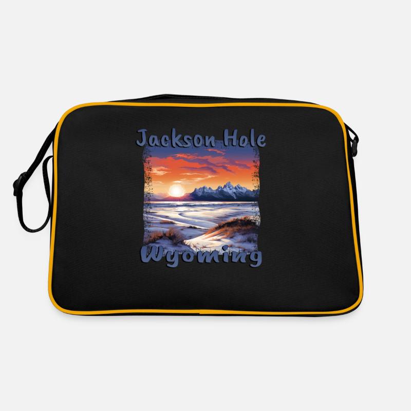 Jackson Hole Wyoming Ski Resort Ski Vacation Retro Bag