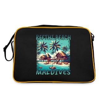 Maldives Reethi Beach Grunge Recreation - Retro Bag - black/gold - Back