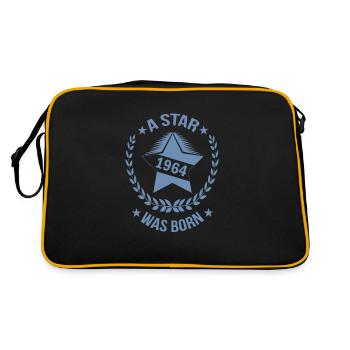 1964 Étoile Naissance Anniversaire Étoile - Sac Retro - noir/or - Dos