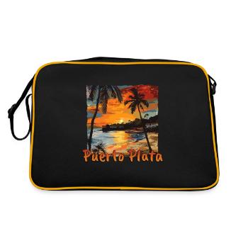 Puerto Plata République Dominicaine Vacances Plage - Sac Retro - noir/or - Dos