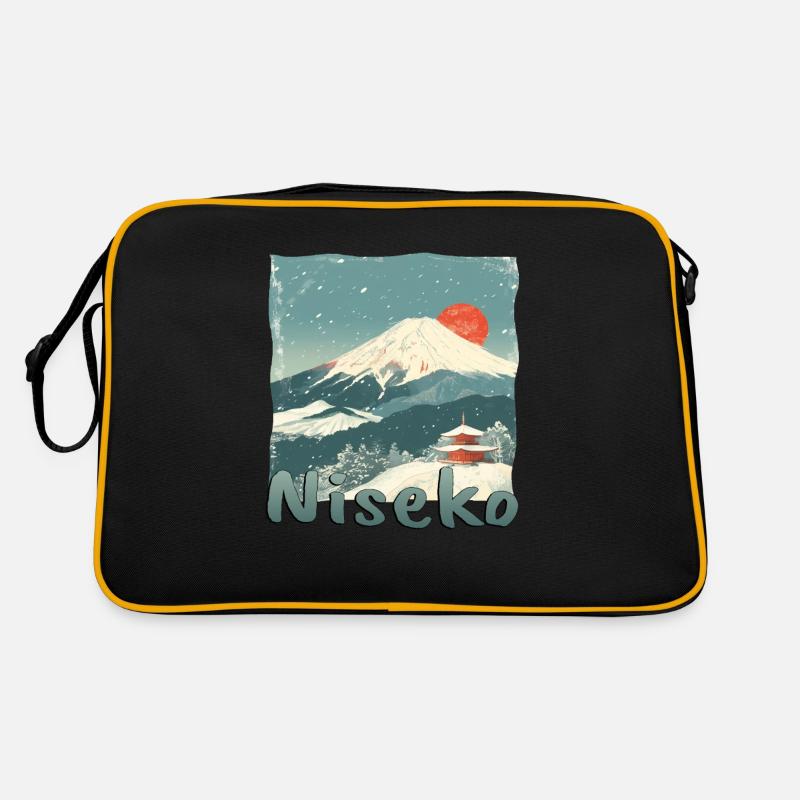 Niseko, Japan, Volcano, Sunset, Winter Retro Bag