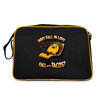 Tako Deck Chair Tacos Instead of Love - Retro Bag - black/gold - Back