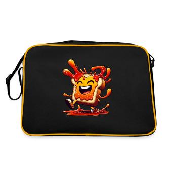 Jam Toast Delicious Breakfast - Retro Bag - black/gold - Back