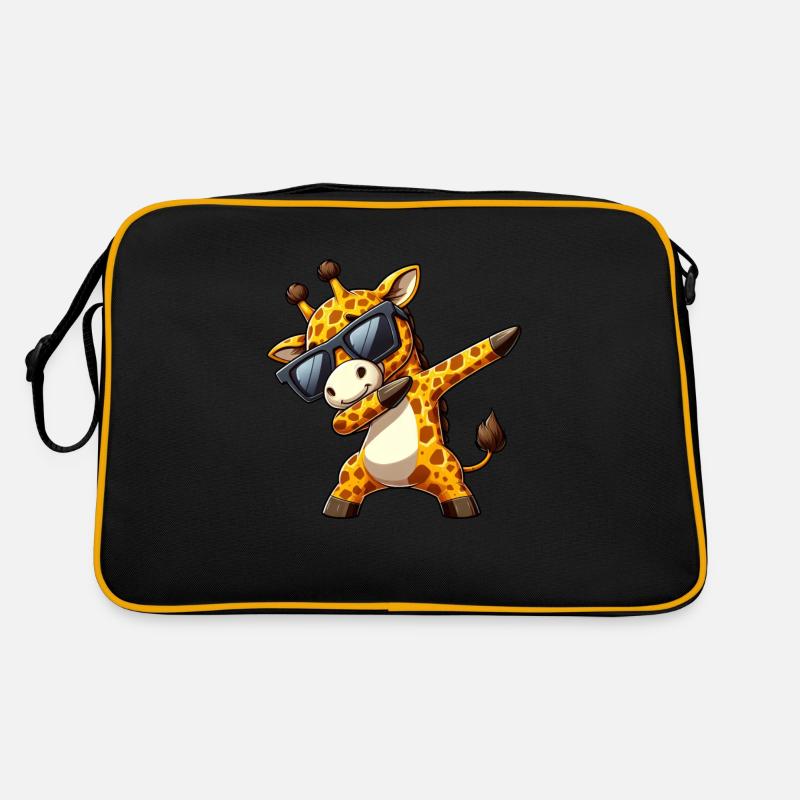 Cooler Zebra-Dab: Stylisch mit Sonnenbrille Retro Tasche