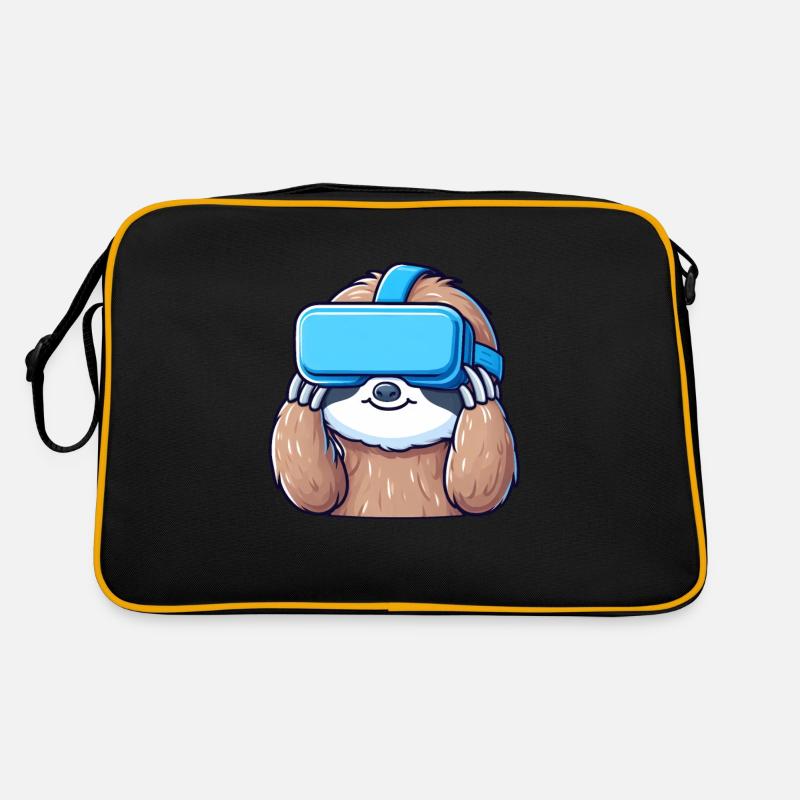 Faultier als VR-Gamer: Cool und Digital Retro Tasche
