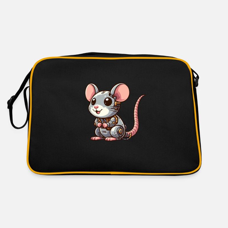 Conception de rat robot et de souris cyborg Sac Retro