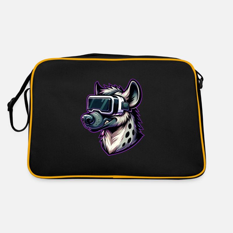 Hyäne VR Gamer Virtual Reality Spielspaß Retro Tasche