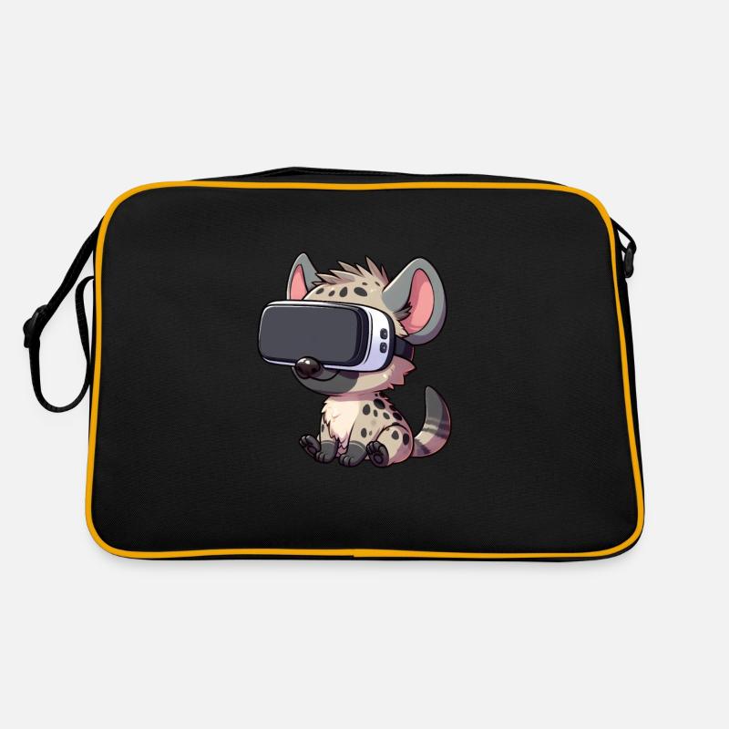 Hyäne VR Gamer Virtual Reality Zocker Retro Tasche