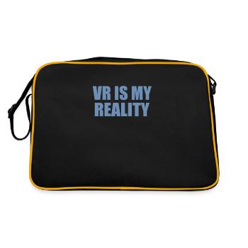 La réalité virtuelle est ma réalité - Sac Retro - noir/or - Dos