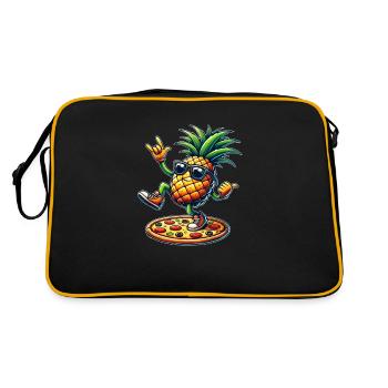 Pineapple Pizza Cool Lunettes de soleil d’été - Sac Retro - noir/or - Dos