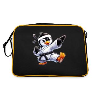 Pingouin Karaté Arts Martiaux Arts Martiaux Arts Martiaux - Sac Retro - noir/or - Dos