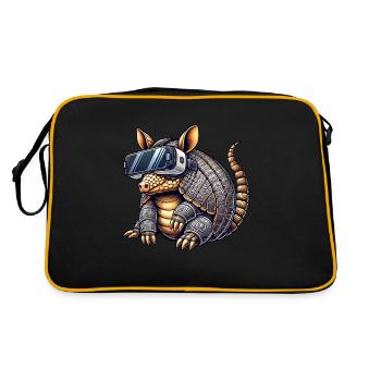 Armadillo Gürteltier VR Virtual Reality Gamer - Retro Bag - black/gold - Back