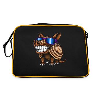 Cool Armadillo Lunettes de soleil d’été - Sac Retro - noir/or - Dos