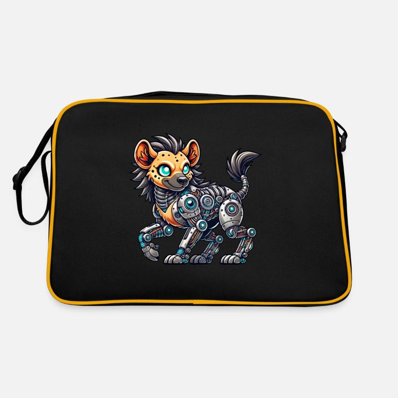 Cool Hyäne Cyborg Roboter Mech Retro Tasche