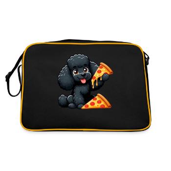 mignonne hyène se balançant terrain de jeu dessin animé - Sac Retro - noir/or - Dos
