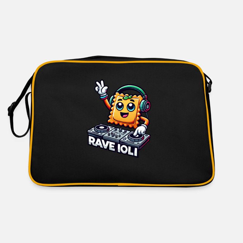 Ravioli Rave Techno Disco DJ Funny Whimsical Retro Bag