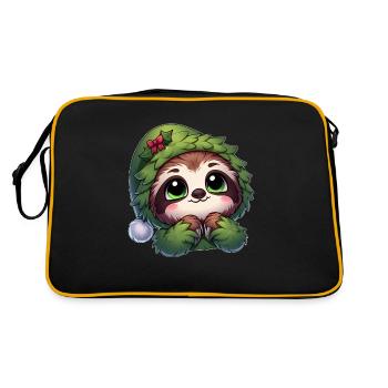 Drôle paresseux arbre de Noël Costume Dessin animé - Sac Retro - noir/or - Dos