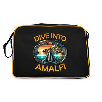 Amalfi Coast Snorkeling Diving Holidays - Retro Bag - black/gold - Back