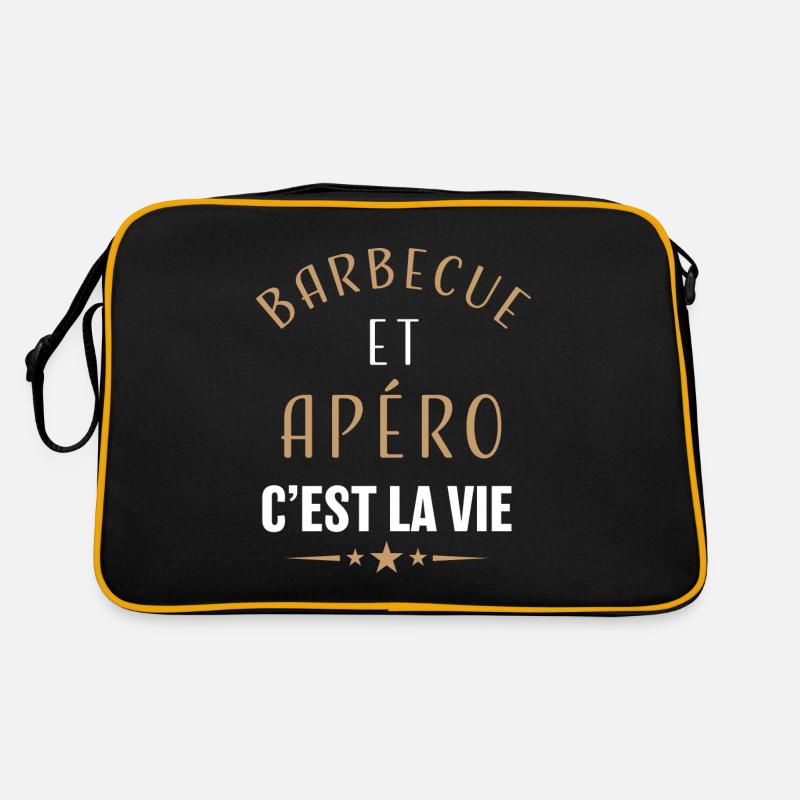 Barbecue et apéro c'est la vie vacances d'été Sac Retro