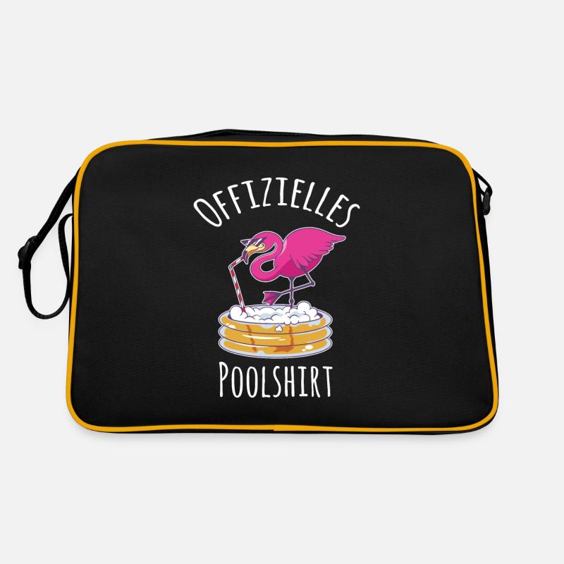 Offizielles Flamingo Bier Pool Sommer Fun Garten Retro Tasche