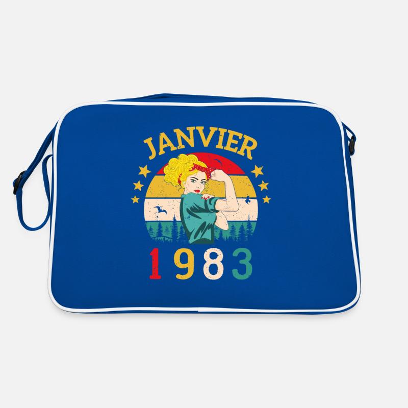 Anniversaire Cadeau Rétro Janvier 1983 Millésime Sac Retro