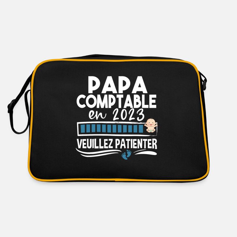 Papa 2023 Comptable Comptabilité Calcul Métier Sac Retro