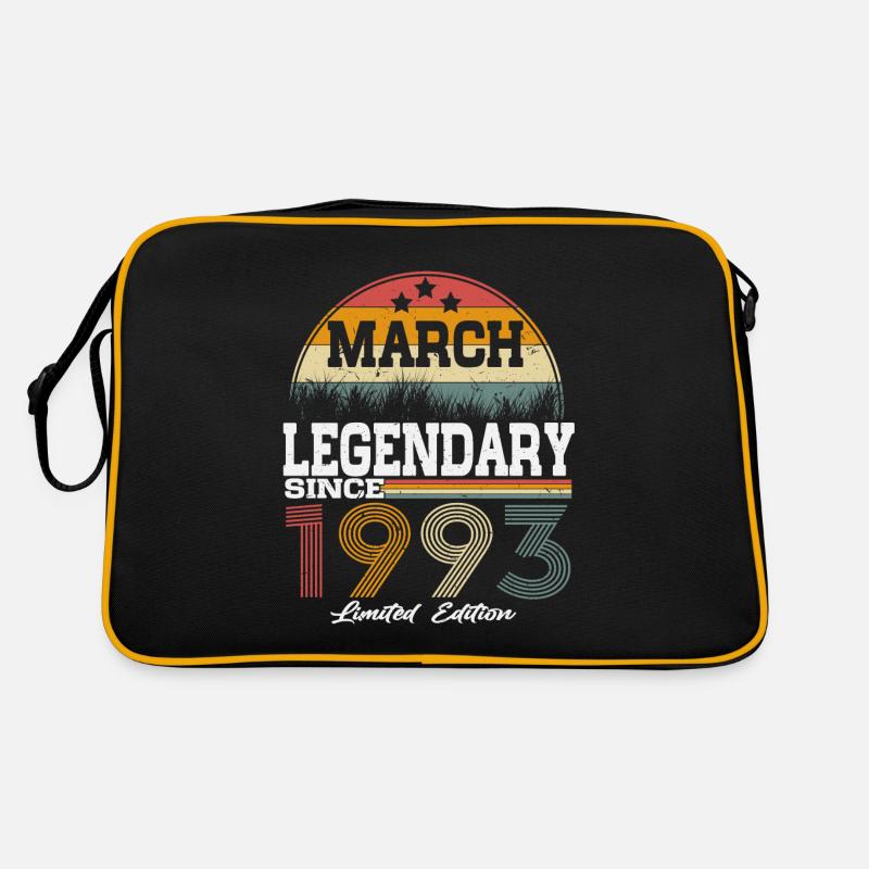 March born 1993 Legends Birthday Retro Bag