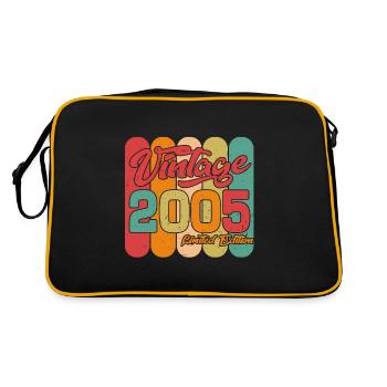 Vintage vintage 2005 cadeau d’anniversaire rétro - Sac Retro - noir/or - Dos