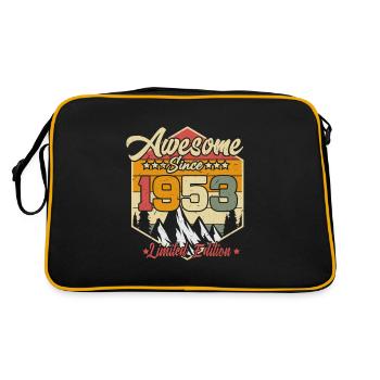 Born 1953 70 years birthday - Retro Bag - black/gold - Back